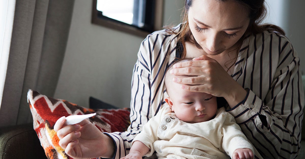 Can I Give Baby With Fever A Bath / How To Bring Down A Baby S Fever And When To See A Doctor / The display on the thermometer will then show your child's temperature.