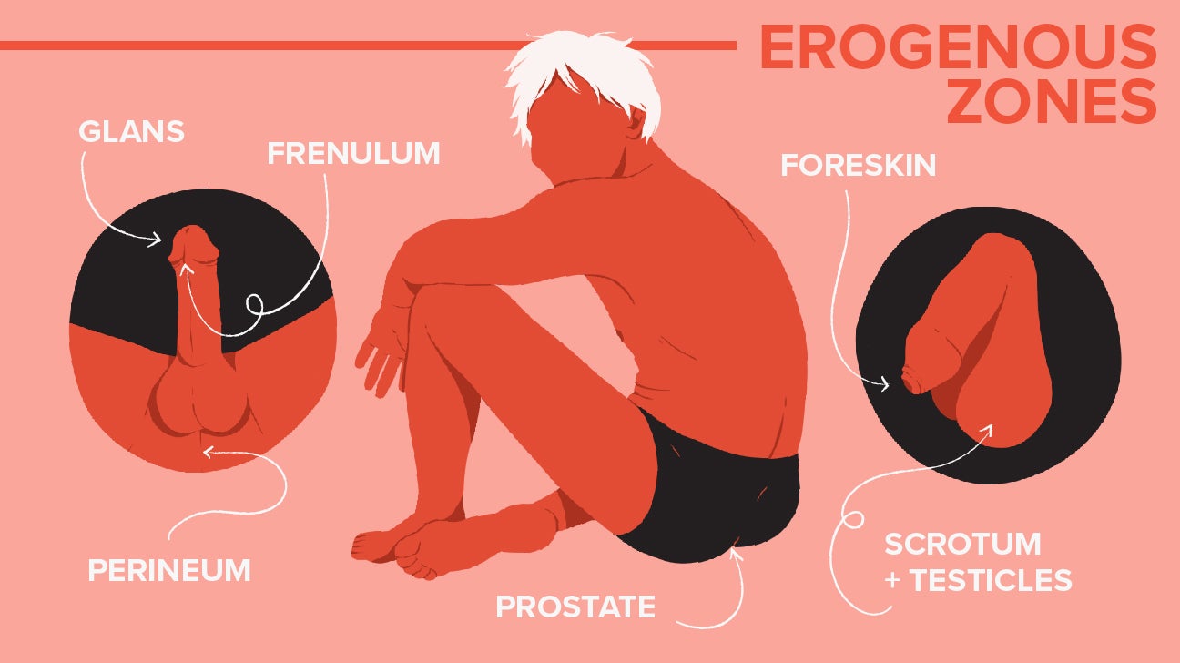 Erogenous zones on a man