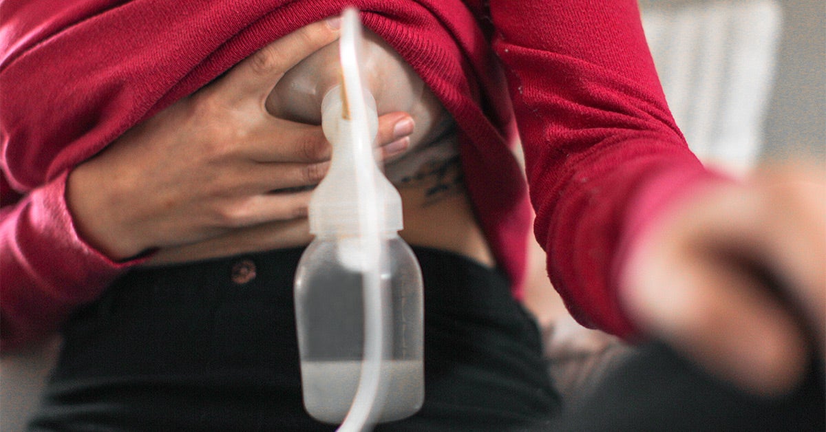 mother milk pumping bottle