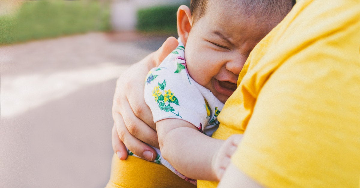 1 month old crying