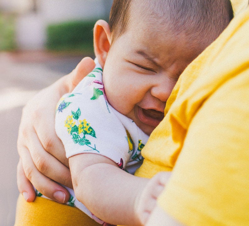 baby crying during feeding