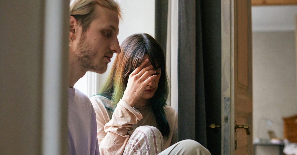 husband smoking meth while watching wife