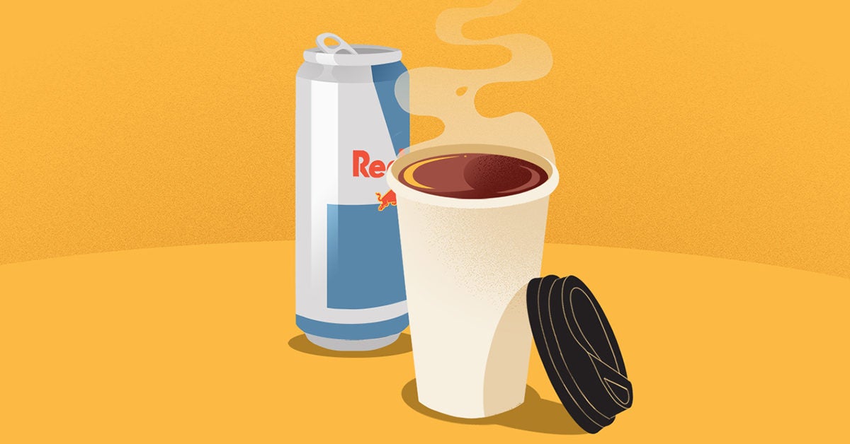 uformel halstørklæde scene Coffee vs. Red Bull: Nutrients, Caffeine, and Recommendation