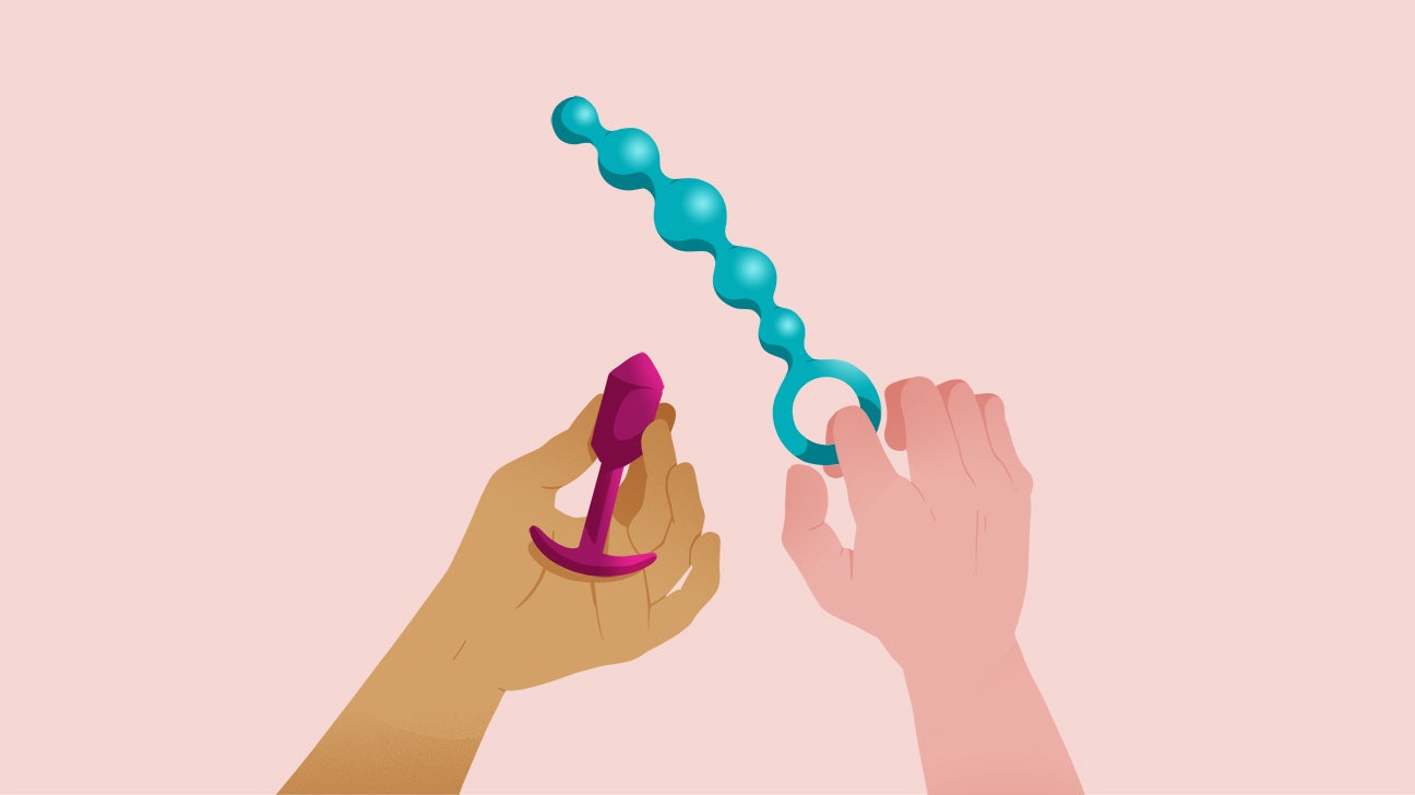 two girls and anal toys