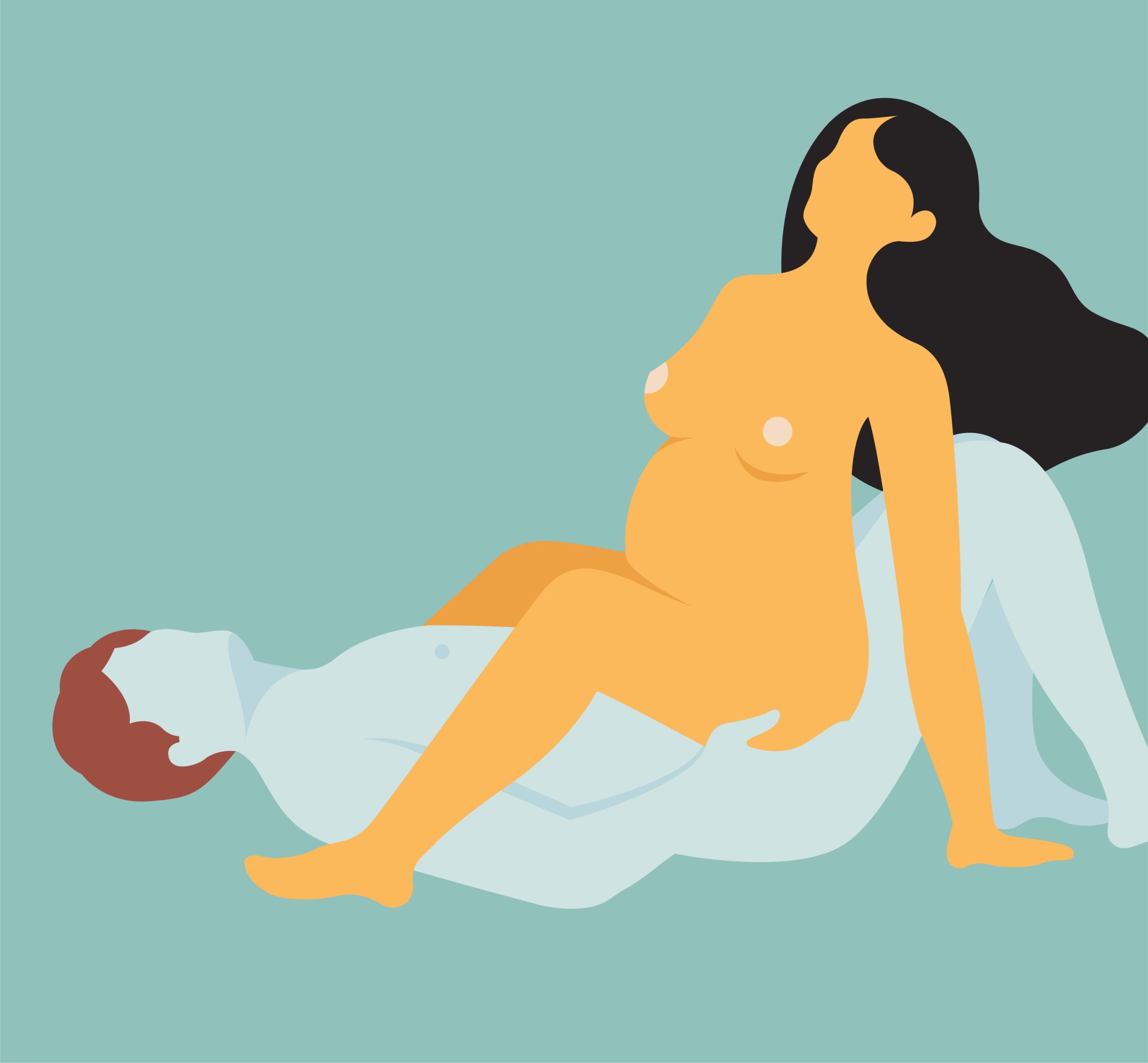 Sex position for pregnant second trimester
