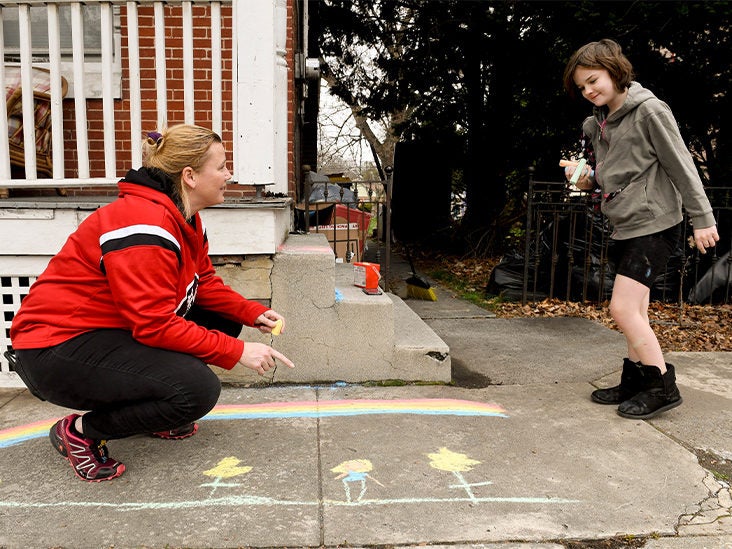 Sidewalk Chalk and Teddy Bears: Neighbors Step Up During COVID-19