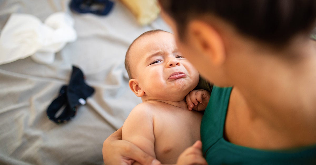 baby inconsolable crying teething