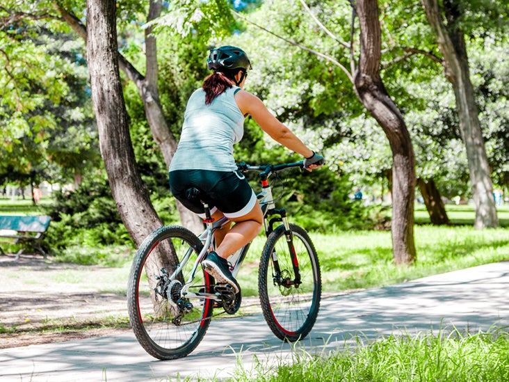 fat girl on bike