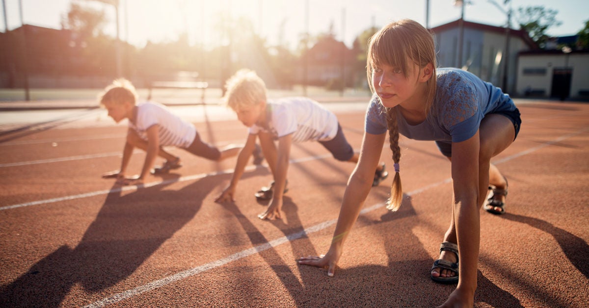  A variety of fitness activities such as running, jumping, and playing sports are great ways for kids to stay healthy and have fun.