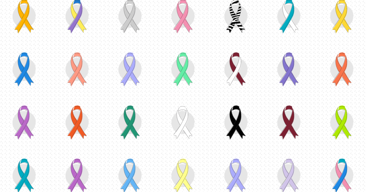 Abdominal cancer ribbon color
