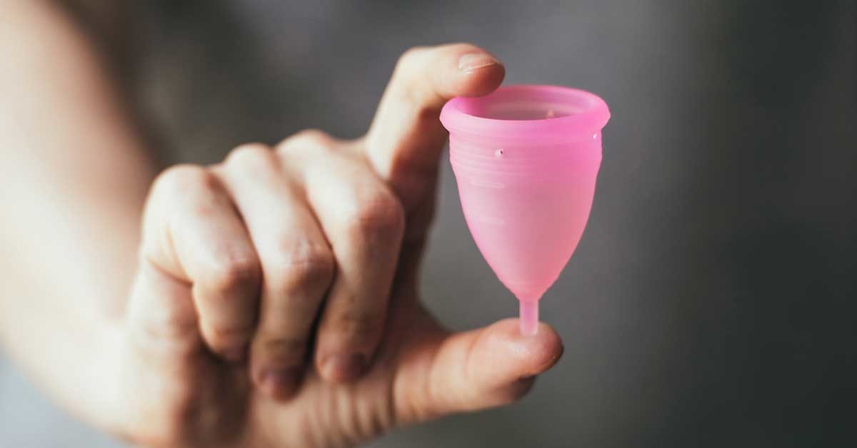 Menstural cup used to hold cum