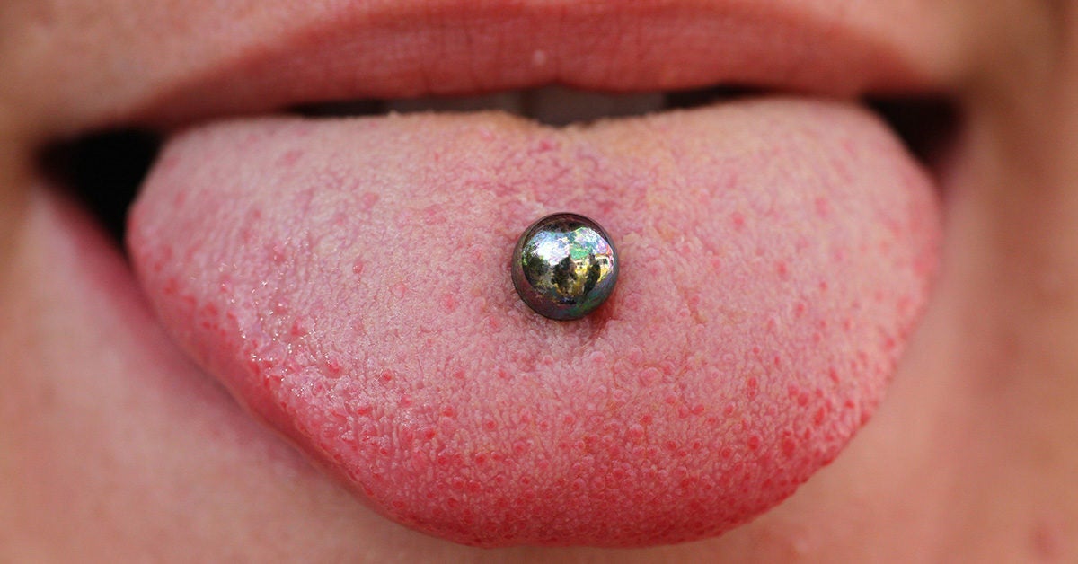 tongue piercings types