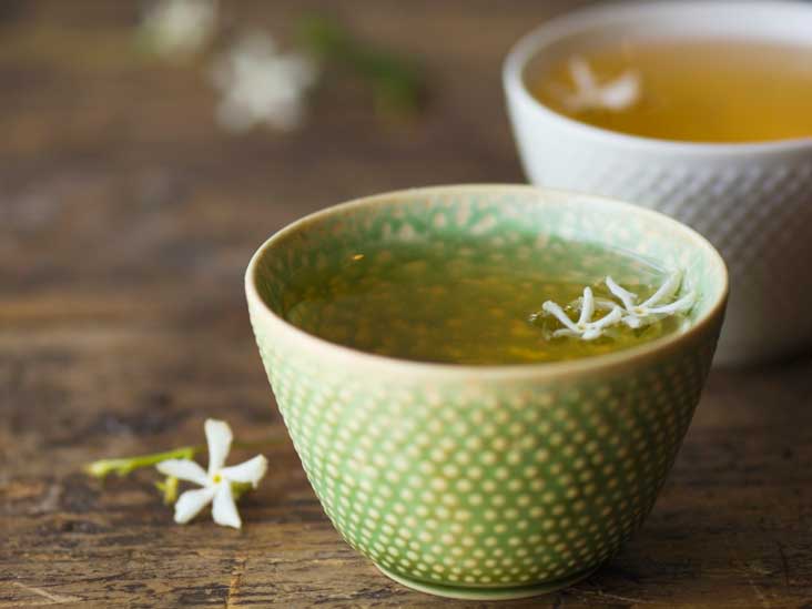 teas tea jasmine green tea caffeine