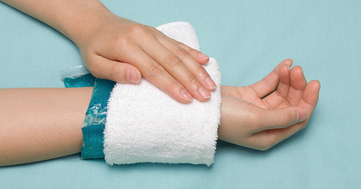 how to treat a sprained wrist