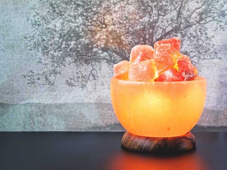 Extra Large Himalayan Salt Crystal Pink Salt Healing Ionizing Fire Bowl Lamp 