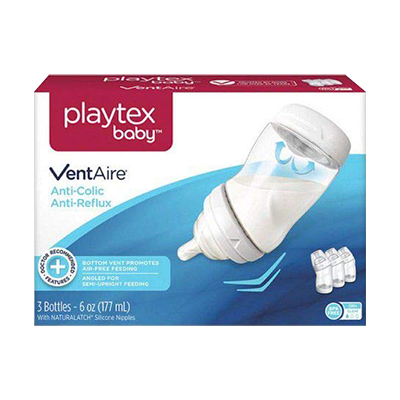 Stage 2 Fast Flow Playtex VentAire Bubble Free Silicone Feeding Nipples 4 Pack 