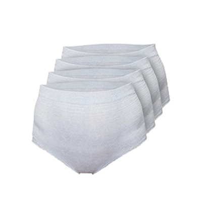 Mesh Panties Postpartum Underwear Hospital Provide Surgical Recovery Incontinence Leakproof Protective Pantie White-3 Pack