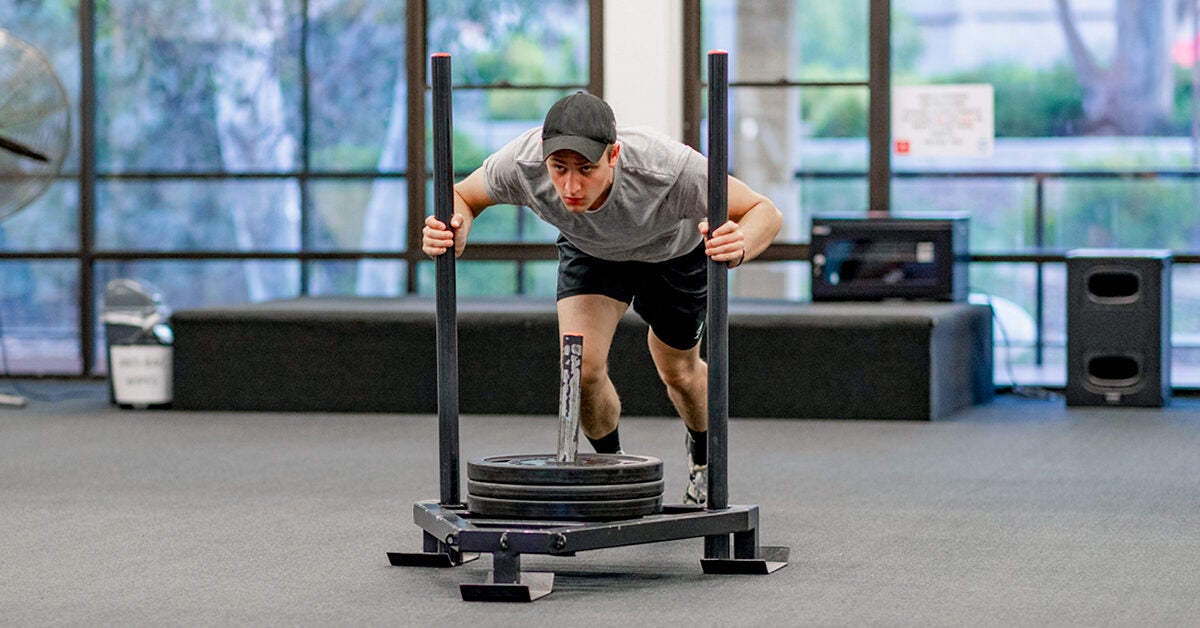 Sled Push (or Prowler Press) Use It to Build Power, Speed