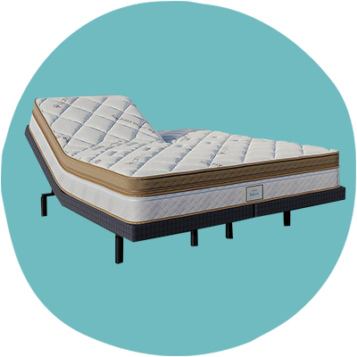 Front angle view of the Saatva Solaire Mattress