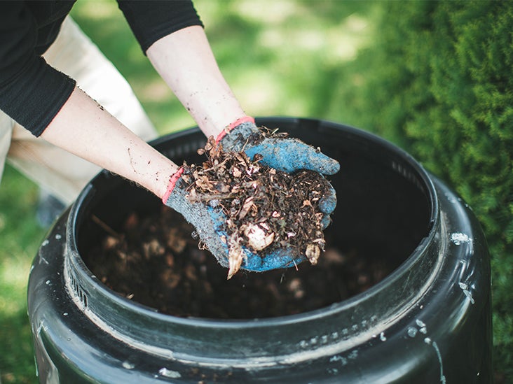 Garden Compost Bag Bin Yard Waste Composting Outdoor Home Environmental Kitchen 