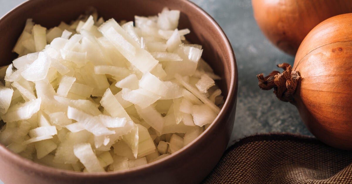 chopped white onion