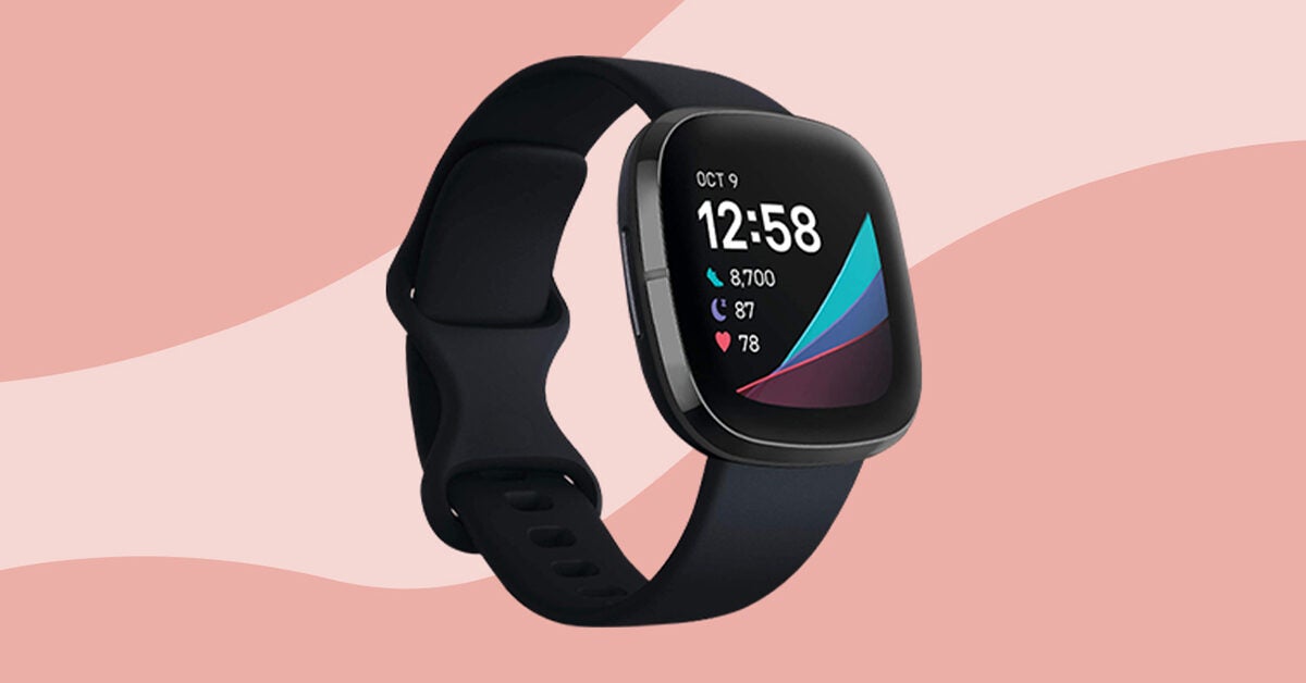 Fitbit Versa Smartwatch Fitness Activity Tracker with L S Band Black Pink Silver 