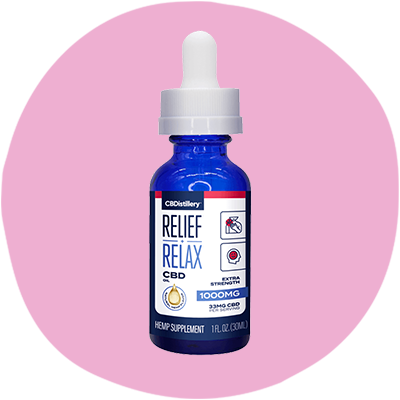 CBDistillery Relief + Relax THC-Free 33 mg/1 mL CBD Oil