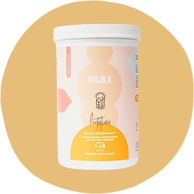 Container of Majka Lactation Protein Powder