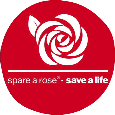 Spare a Rose single flower logo