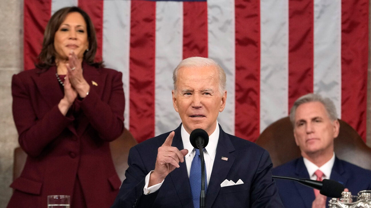 President Joe Biden, Vice President Kamala Harris and House Speaker Kevn McCarthy are seen here during the State of the Union.