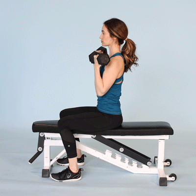 Eliminate Arm Flab with Tricep Exercises with Dumbbells at Home